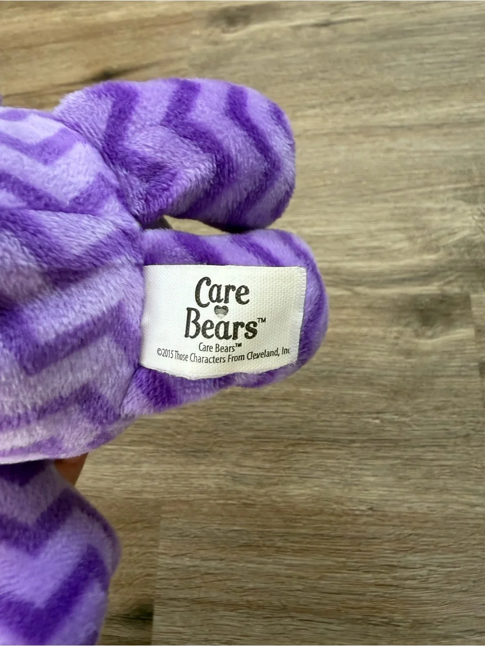 Care Bears Purple Chevron Plush with Pink & Blue Lollipop Belly